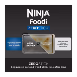 Foodi ZEROSTICK Pizza Tray 33cm, Non-Stick, Long Lasting Heavy Duty Pizza Tray made from Aluminised Steel, Dishwasher Safe,Grey, B30813EUUK