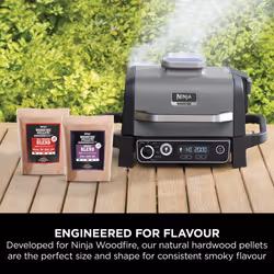 Woodfire Pellets, All-Purpose Blend, 900g Bag, Up to 20 Cooking Sessions, Hardwood Pellets, Only for use with Ninja Woodfire range, XSKOGAPBPL2UK