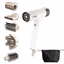 Shark SpeedStyle 5-in-1 Hair Dryer with Storage Bag [HD352UK], 65 °C, 100 °C, White, Monochromatic, Hanging loop, 2.44 m