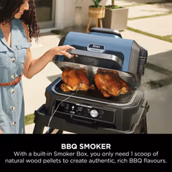 Ninja OG901UK outdoor barbecue/grill Tabletop Electric Black, Blue 1700 W