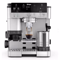 Ninja ES601EU, Espresso machine, 2 L, Coffee beans, Built-in grinder, 1650 W, Black, Stainless steel