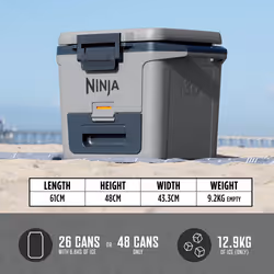 Ninja FrostVault 30QT/28L Hard Cooler with Dry Zone, Slate Grey FB131UKGY - Additional view 7