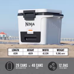 Ninja FrostVault 30QT/28L Hard Cooler with Dry Zone, Cloud White FB131UKWH - Additional view 4