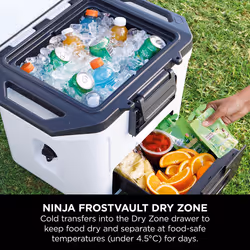 Ninja FrostVault 30QT/28L Hard Cooler with Dry Zone, Cloud White FB131UKWH - Additional view 6