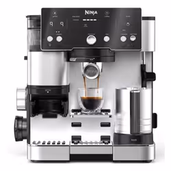 Ninja ES501EU, Espresso machine, 2 L, Coffee beans, Built-in grinder, 1650 W, Black, Stainless steel