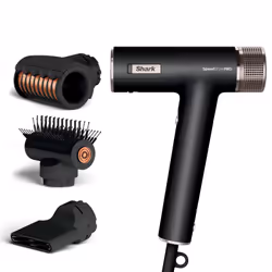 Shark STYLE iQ HD731EU, Multistyler, Warm, Curly hair, Straight hair, 110 °C, Black, 2.4 m