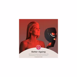 Shark CryoGlow LED Face Mask with Under-Eye Cooling, Anti-Ageing & Blemish Repair, Red & Blue LED, Infrared Light Therapy, USB-C, Remote Control, Sto