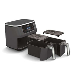 Ninja DZ201 fryer Double 7.6 L Stand-alone 1760 W Hot air fryer Black, Grey