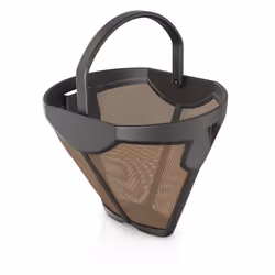 Ninja 134KKW300 Coffee Permanent Filter for CFP Dual Brew Models Gold Tone Filter Black 4.82'' x 4.17'' x 3.93''
