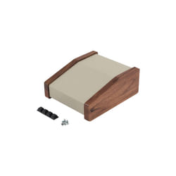 Hammond 1456CE2WHCWW Sloped Case 146x127x58.5mm Wood/Aluminium Walnut/Beige