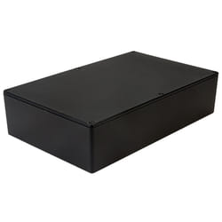 Hammond 1550JBK IP54 Diecast Aluminium Enclosure Black (275 x 175 x 67mm)