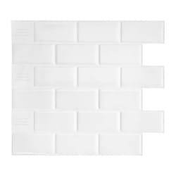 SMART TILES Peel and Stick Backsplash - 10 Sheets of 10.95"" x 9.70""