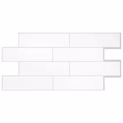 SMART TILES Peel and Stick Backsplash - X-Large 5 Sheets of 22.56"" x