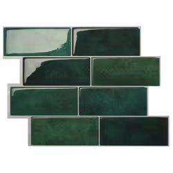 SMART TILES Peel and Stick Backsplash - 5 Sheets of 11.56"" x 8.38"" -