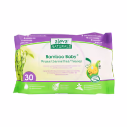 Aleva Naturals, Bamboo Baby Wipes, 30 Wipes