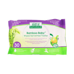 Aleva Naturals, Bamboo Baby Wipes, 30 Wipes