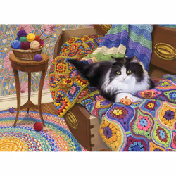 Cobble Hill Comfy Cat | 1000 Piece