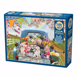 Cobble Hill Country Truck in Spring | 500 Piece, 500 pc(s), Landscape