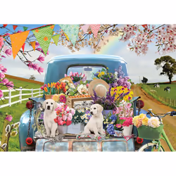Cobble Hill Country Truck in Spring | 500 Piece