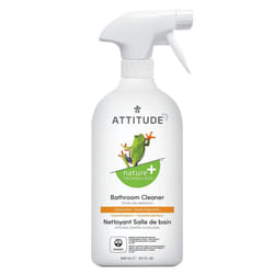 ATTITUDE Bathroom Natural Multipurpose Spray Cleaner, Ideal for Hard Surfaces and Toilet, Hypoallergenic Biodegradable Vegan and Cruelty-Free, Citrus