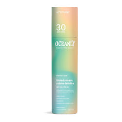 ATTITUDE Oceanly Tinted Face Cream Stick with SPF 30  EWG Verified  Plastic-Free  Broad Spectrum UVA/UVB Protection with Zinc Oxide  Universal Tint  U
