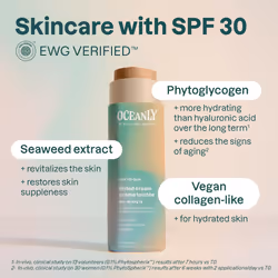 ATTITUDE Oceanly Tinted Face Cream Stick with SPF 30  EWG Verified  Plastic-Free  Broad Spectrum UVA/UVB Protection with Zinc Oxide  Universal Tint  U