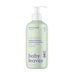 ATTITUDE 2-in-1 Shampoo and Body Wash for Baby  EWG Verified  Dermatologically Tested  Made with Naturally Derived Ingredients  Vegan  Sweet Apple  16