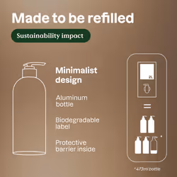 ATTITUDE Hand Soap with Essential Oils  EWG Verified  Plant and Mineral-Based Ingredients  Vegan Personal Care Products  Refillable Aluminum Bottle  P
