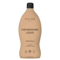 ATTITUDE Dishwashing Liquid  EWG Verified  Vegan Dish Soap  Plant Based  Naturally Derived Products  Italian Lemon  24 Fl Oz