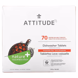 ATTITUDE, Dishwasher Tablets, 70 Water Soluble Tablets