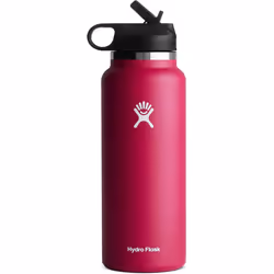 Water Bottle | Straw Lid Design for Teenager Adult Sports Gym Fitness Outdoor - Rose, 40oz