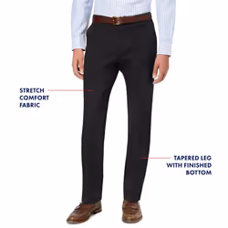 Tommy Hilfiger Men's Classic Stretch Chino Pants  Black  34W x 32L