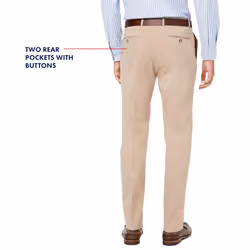 Tommy Hilfiger Men's Classic Stretch Chino Pants  Khaki  38W x 30L