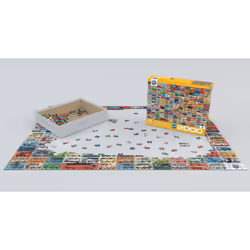 Eurographics The VW Groovy Bus Jigsaw puzzle 1000 pc(s) Vehicles