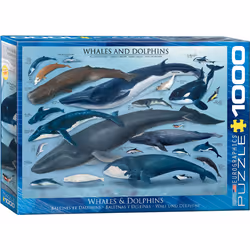 Eurographics Whales & Dolphins, 1000pcs, 1000 pc(s), Fauna