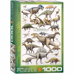 Eurographics Dinosaurs of the Cretaceous Period 1000pcs, 1000 pc(s), Fauna