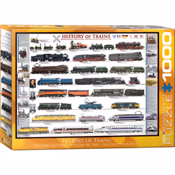 Eurographics History of Trains 1000pcs, 1000 pc(s), Vehicles