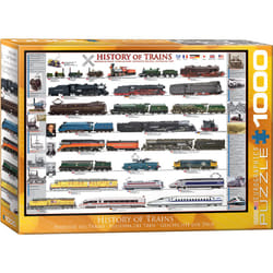 Eurographics History of Trains 1000pcs Jigsaw puzzle 1000 pc(s) Vehicles