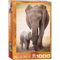 Eurographics Elephant & Baby 1000pcs Jigsaw puzzle 1000 pc(s) Animals