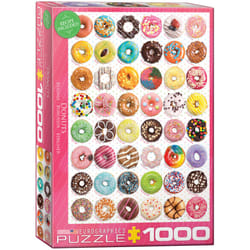Eurographics Donuts Tops 1000pcs Jigsaw puzzle 1000 pc(s) Food & drinks