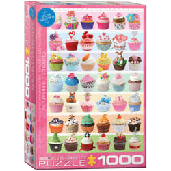 Eurographics Cupcake Celebration 1000pcs Jigsaw puzzle 1000 pc(s) Food & drinks