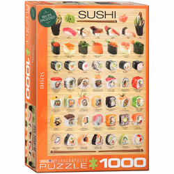 Eurographics Sushi 1000pcs, 1000 pc(s), Food & drinks