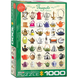 Eurographics Teapots 1000pcs Jigsaw puzzle 1000 pc(s) Food & drinks