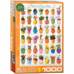Eurographics Cacti & Succulents 1000pcs, 1000 pc(s), Flora