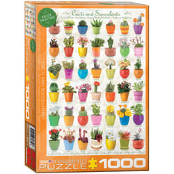 Eurographics Cacti & Succulents 1000pcs Jigsaw puzzle 1000 pc(s) Flora