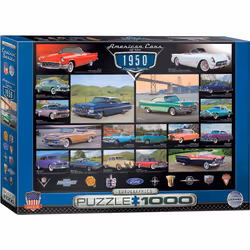 Eurographics American Cars of the 1950s 1000pcs, 1000 pc(s), Vehicles