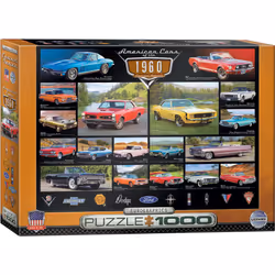 Eurographics American Cars of the 1960s 1000pcs, 1000 pc(s), Vehicles
