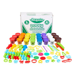 Crayola Assorted Dough Classpack with Tools  8 Colors  Art Supplies  Over 100 Pieces  24 per Carton