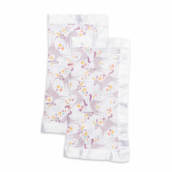 Mary Meyer Lulujo Cotton Security Blankets - Modern Unicorn - 16x16″