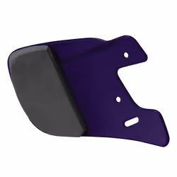 EASTON EXTENDED JAW GUARD  Left-Handed Batter  Purple